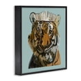 thumbnail image 3 of Stupell Industries Contemporary Tiger in Tiara Portrait Black Framed Giclee Art, 12 x 12, by Amelia Noyes, 3 of 8