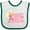 White and Green, variant on Inktastic These Fools Put My Cape on Backwards® Pink Superhero Edition Girls Baby Bib