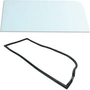 Clear Windshield Half + Gasket Seal, fits Military Humvee M998 Hmmwv H1 Am General