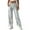 White, variant on Leather Leggings Women Women's Metallic Shiny Trousers Elastic Waistband Loose Casual Long Trousers Jogging Bottoms Plain Wet Look Leather Pants for Women (White,M)