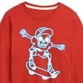 thumbnail image 3 of Instant Message - Skeletons Ride Skateboards Too - Toddler & Youth Long Sleeve T-Shirt, 3 of 6