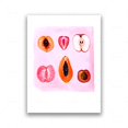 thumbnail image 3 of Fruity Sliced Feminine Fruit Wall Art Canvas Painting Vintage Posters Abstract Woman Body Positivity Prints Pictures Room Decor, 3 of 5