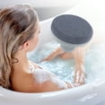 thumbnail image 4 of Unique Bargains 1 Set Handle Bath Brush Body Scrubber for Bathroom 3.54"x2.75" Grey, 4 of 6