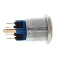 thumbnail image 3 of 22mm 6V Interruptor De Botón De Encendido De Luz Interruptor De Metal A Prueba De Agua Momentánea Macarena Interruptor de empuje de acero, 3 of 8