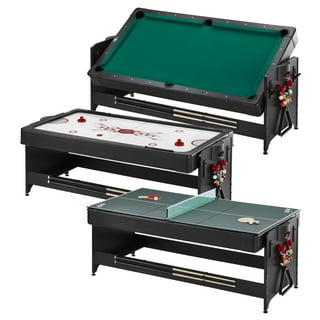 SC0062BK HLC-Table Multi Jeux 4 en 1 Pliante-Billard-Babyfoot