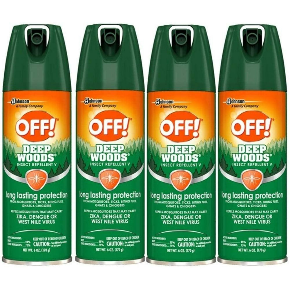 OFF! Deep Woods Insect Repellent 6 oz (Pack of 4)