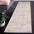 thumbnail image 2 of SAFAVIEH Vintage Persian Sam Abstract Polyester Runner Rug, Ivory/Sage, 2'2" x 8', 2 of 8