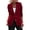Wine Red, variant on Women's Spring Fall Business Casual Blazers Long Sleeve Notch Lapel Trendy Work Office Blazer Jackets Outerwear