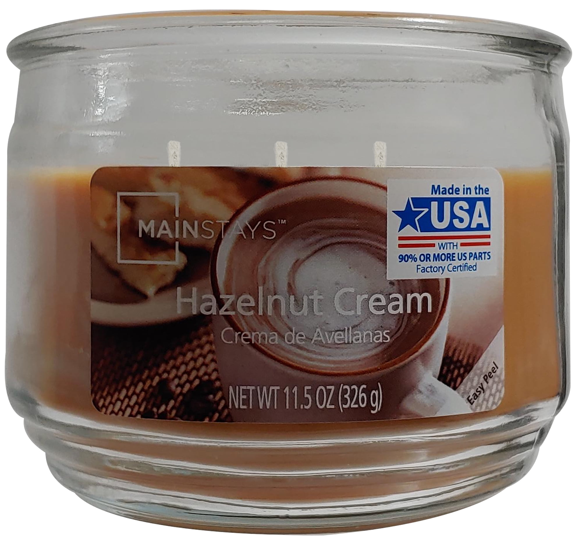 Mainstays 11.5 Ounce Hazelnut Cream Candle