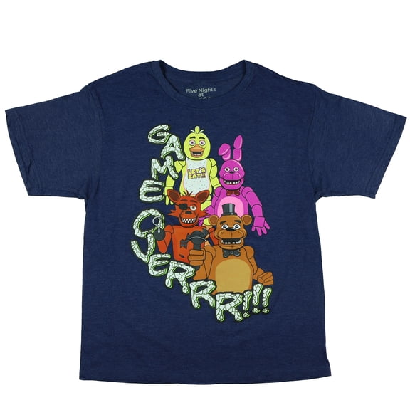 Five Nights at Freddy's Boys' Shirt Game Overrr Let's Eat Graphic Print Crewneck Tee