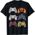 thumbnail image 1 of T-Shirt pour Garçons Halloween Squelette Zombie Manettes de Jeu Momie - comme sur L'Image - L, 1 of 2