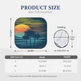 thumbnail image 3 of Haiem Palm Trees Windshield Sun Shade: Universal Foldable 2-Piece Car Front Window Sunshade - Blocks Uv Rays, And Reduces Heat,Essential Car Accessory Medium, 3 of 7
