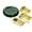 Green, variant on Trendables 200 CT Disposable Plate Set with Cutlery - Black - For 40 People - Silverware Set Includes Plates, Forks, Spoons, Knives