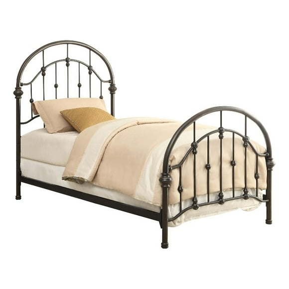 Coaster Rowan Full Traditional Metal Curved Spindle Bed in Bronze