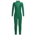 thumbnail image 2 of Sholeno Leotard for Girls Gymnastics Outfit Full Body Unitard Skating Jumpsuit Biketards Dance Costume Green 16, 2 of 6