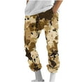 thumbnail image 5 of Taqqpue Men's Drawstring Elastic Waist Cargo Pants Casual Straight Legs Military Army Camo Cotton Combat Work Pants Relaxed Fit Stretch Long Trousers with Pockets, 5 of 7