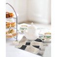 thumbnail image 4 of Modern Grey Beige Kitchen Dish Towels for Drying Dishes Set of 4, Abstract Geometric Textured Waffle Weave Microfiber Hand Tea Bathroom Towels Quick Dry & Absorbent Towel 12x12, 4 of 7