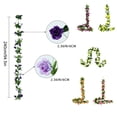 thumbnail image 4 of Inteprter Flores artificiales de glicina de larga duración para la decoración del hogar y el jardín, decoración ecológica para fiestas, Decoración Púrpura, 4 of 6
