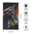 thumbnail image 2 of Fotbe Dragon with Colorful Tail Toalla Premium con Patrón, Toalla de Microfibra de Secado Rápido, Ligera y Altamente Absorbente (27.5x16in), Ideal para Uso Diario, 2 of 6