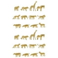 thumbnail image 4 of 2 Sets  Realistic Animal Models Animal Figurines Simulation Animal Toys (Golden), 4 of 6