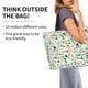 thumbnail image 2 of Fotbe Cartoon Dinosaur Bolsa Tote Estética de Lona con Estampado para Mujer - Bolsa Reutilizable de Hombro Casual para Vacaciones, Compras, Trabajo y Gimnasio, 2 of 8