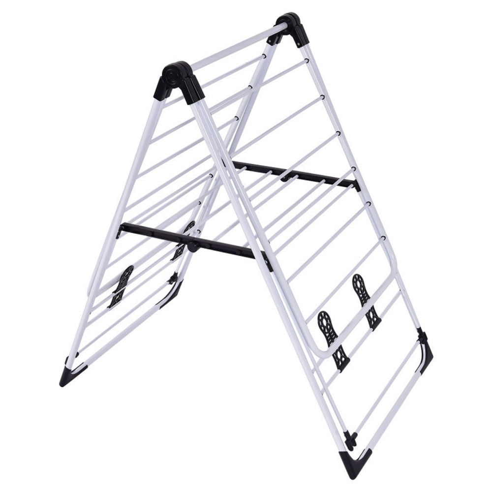 Finihen Drying Rack, Clothes Drying Rack, Portable Laundry Clothes Storage Drying Rack, for Indoor, Outdoor, White Finihen Drying Rack, Clothes Drying Rack, Portable Laundry Clothes Storage Drying Rack, for Indoor, Outdoor, White