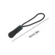 thumbnail image 5 of LUVCLS 1pcs Schwarz Reißverschlußanhänger Puller Kabel Reißverschlusszipper, )ь ☆р в щ/, 5 of 6