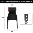 thumbnail image 3 of 2 Rear Drop Shackles Kit fit for Chevy Silverado 1500 GMC Sierra 1500 Ford F-150., 3 of 6