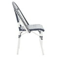 thumbnail image 5 of SAFAVIEH California Outdoor Patio Side Chair, Navy/White/White, Set of 2, 5 of 12
