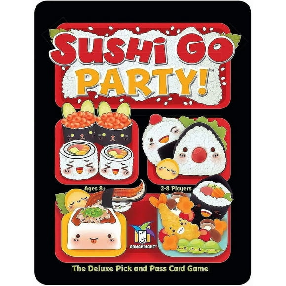 Gamewright | Sushi Go Party Game | Card Game | Ages 8+ | 2-8 Players | 20 Minutes Playing Time