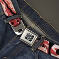 thumbnail image 2 of Buckle-Down Belt, Seatbelt Buckle Belt, Bacon Text, 34 to 52 Inches, 2 of 9
