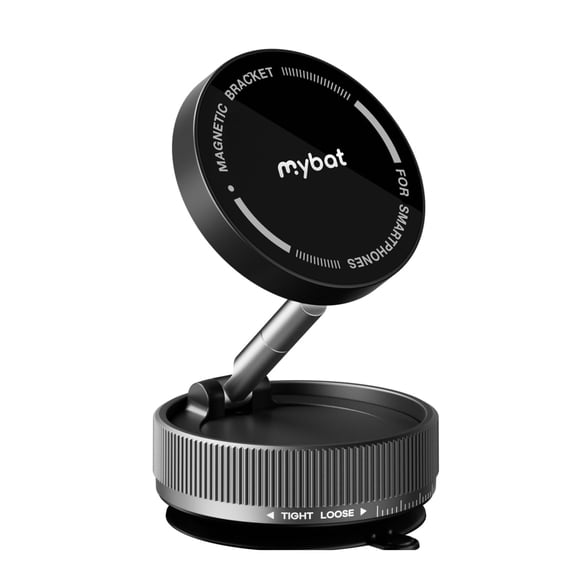 MyBat Pro Vacuum Magnetic Phone Holder for Car - Suction Cup Phone Mount 360° Adjustable Foldable for iPhone 17/16/15/14/13/12 Pro/Pro Max