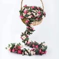 thumbnail image 4 of ZOELNIC 1PCS Artificial Sakura Vine Flowers Plants Vine Ivy Garlands Hanging for Wedding Party Garden Wall Decoration Silk Flowers Wedding Garden Decor, 4 of 7
