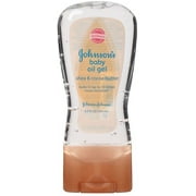 Johnson's Baby Oil Gel, Shea & Cocoa Butter, 6.5oz (Pack of 2)