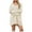 Beige, variant on UAMVSH Oversized Sweater Dress for Women Fall V Neck Long Sleeve Ribbed Long Sweaters Knitted Casual Loose Fit Pullover Tops Fashion Outfits(X-Large,White)