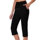 thumbnail image 2 of Pantalones de Yoga para Mujer con Bolsillos Leggings Deportivos de Color Sólido, Pantalones de Gimnasio de Cintura Alta para el Entrenamiento Diario, 2 of 8