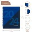 thumbnail image 2 of Rileys & Co 2024 Annual Weekly Planner - Geographic Weekly & Monthly Planner (8.5 x 11 inches, Blue), 2 of 6