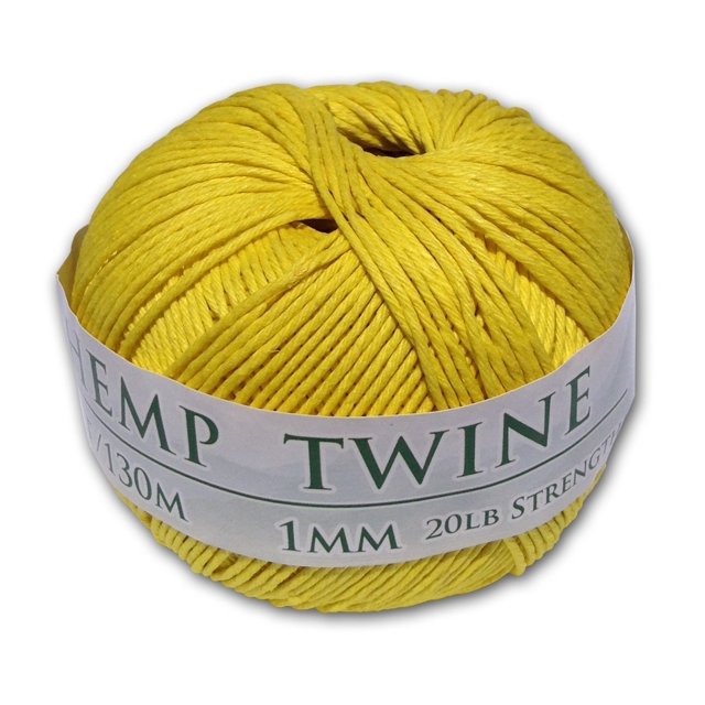 Boule de Ficelle de Chanvre Jaune 1mm
