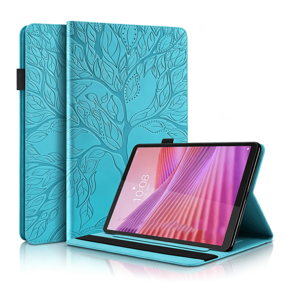 GJX Case for Tab One / K9 8.7 Inch 2025 Case(Tb305Xu/Tb305Fu),Premium Pu Leather Multi-Viewing Angles Cover with Card Slots Protective Cases for Tab K9,Blue