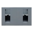 thumbnail image 5 of Bellaterra Home 55" Double vanity in Gray Ash finish top with Black galaxy and rectangle sink, 5 of 11