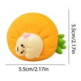 Soft Carrot Fidget Toy, Slow Rising Stress Relief Squeeze Ball for Desk ...