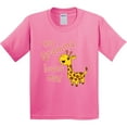 thumbnail image 3 of Inktastic My Gramma Loves Me Cute Giraffe Youth T-Shirt, 3 of 5