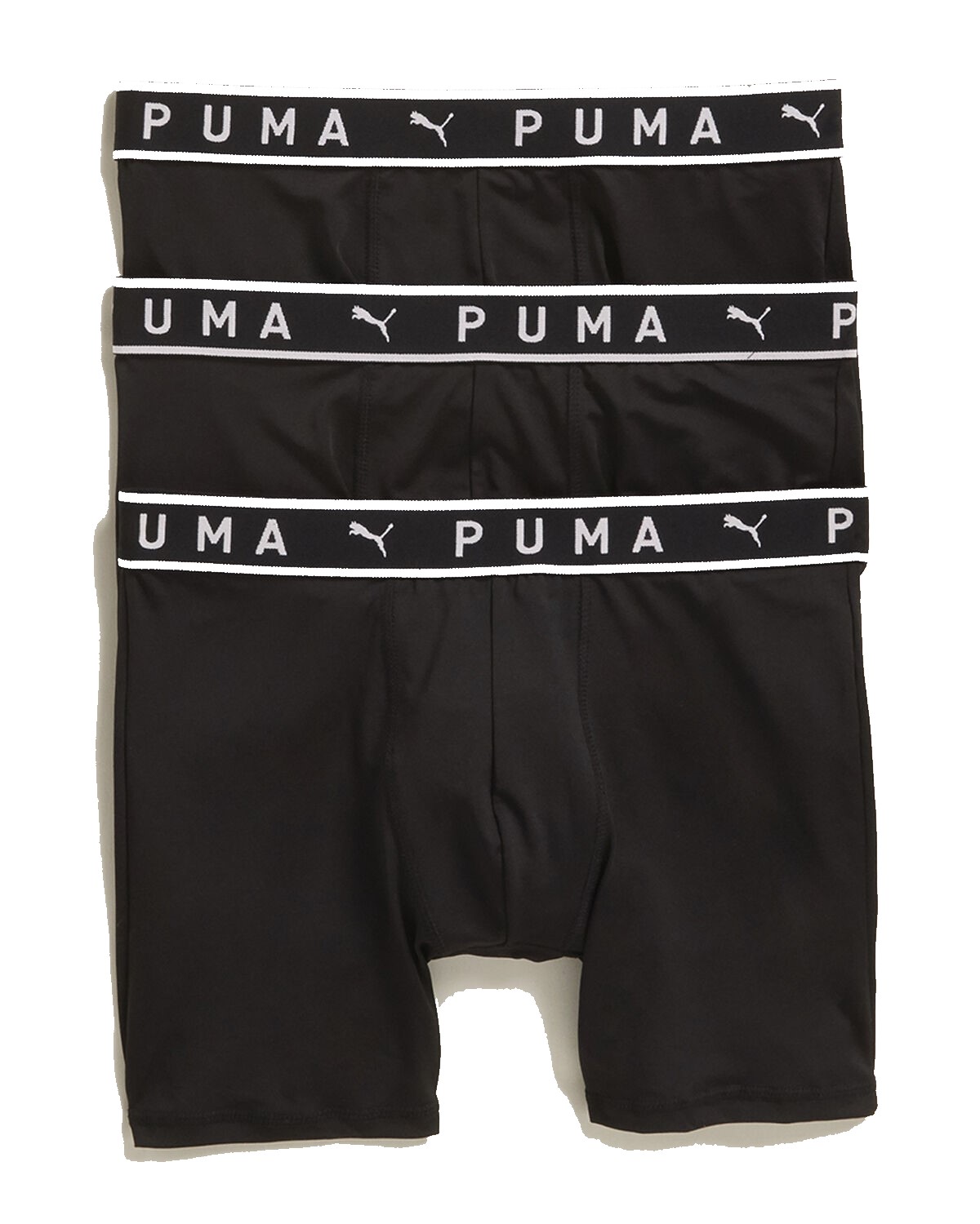 PUMA PUMA MEN'S BIG & TALL 5002 BLACK WHITE 4XL PACK 3 BOXER