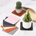 thumbnail image 4 of 10 piezas de posavasos de corcho para plantas, almohadillas de corcho cuadradas de 4 pulgadas, posavasos de corcho marrón, 4 of 6