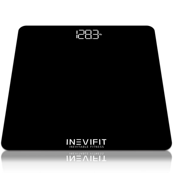 Báscula de baño INEVIFIT, báscula corporal digital de alta precisión. Mide hasta 181 kg. Incluye pilas.