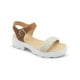 thumbnail image 1 of Sandalia Chancla Con Plataforma Para Niña Piel Color Miel beige 24, 1 of 7