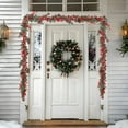 thumbnail image 3 of ddioayh Large Christmas Wreath Rattan for Front Door, Artificial Green Wreath Decor Indoor Outdoor with Handcrafted Grapevine Base, Festive Seasonal Home Detail Decoration (19.68/62.99/17.72 in), 3 of 6