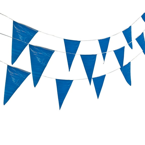 Blue Pennant Banner (100Ft) - 1 Piece