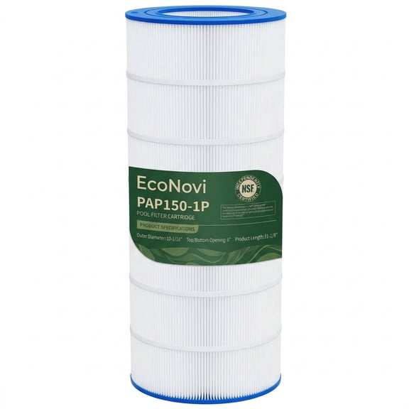 EcoNovi CC150 Pool Filter Cartridge Replacement for Pentair Clean & Clear 150, Replace Pleatco PAP150, Pentair R173216, Unicel C-9415, 150 sq.ft