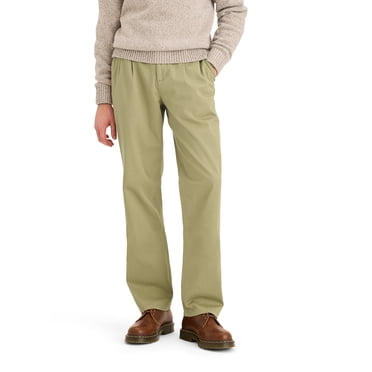 Dockers Men's Straight Fit Pleated Casual Chino Pants
